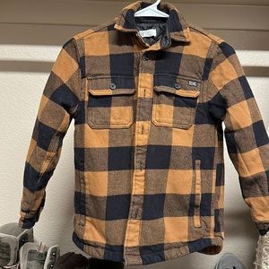 Boys insulated flannel coat